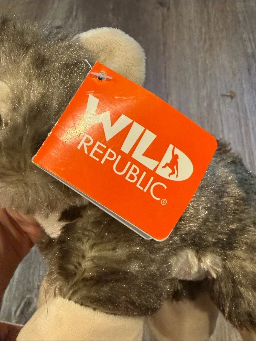 Wild Republic Gray Wolf Plush Stuffed Animal - Gray